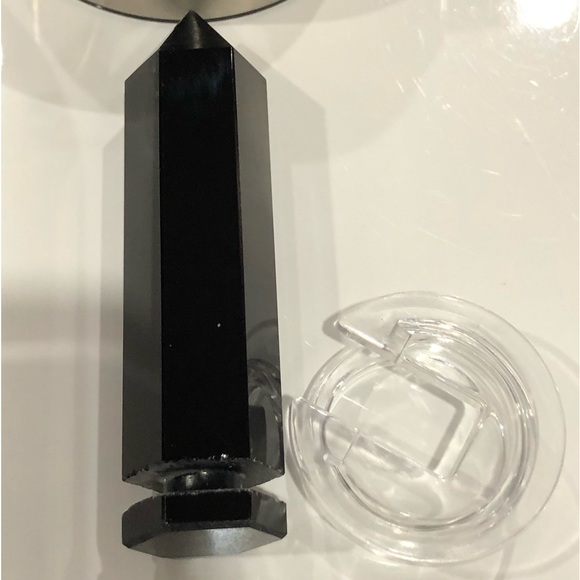 Soji Black Obsidian Crystal-Infused Water Bottle With Sleeve - Picture 10 of 15